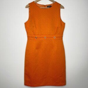 Make me an offer! Tahari Orange Shift Dress W/Waist Grommets | 10 no tags